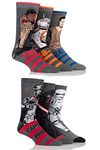 SockShop Mens 6 Pair Star Wars New Heroes and Villains Cotton Socks - Assorted 6-11