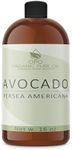 Avocado Oil - 100% Pure, Unrefined, Partially Filtered, Non-GMO, Vegan, Bulk Carrier - 16 oz - for Skin, Hair, Nails, Body, Face, DIY, Deep Hydration, Nourishing, Moisturizing - Packaging May Vary