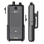 BELTRON Sonim XP5Plus Slide-in Belt Clip Holder, Heavy Duty Rotating Belt Clip Holster for Sonim XP5 Plus XP5900 (AT&T FirstNet) - Durable Reliable & Lightweight