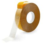 DOOMSDAY Fabric Tape For Carpets Rugs And Clothing Double Sided Cloth Sticky Carpet Base Adhesive Non Marking Mesh Strength Hardwood Tile Tape Edge Banding Floor Mats Tape (3cm x 20m)