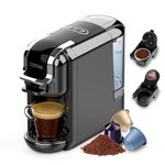 COSTAR Capsules & Coffee Powder 2-in-1 Espresso Machine, 20 Bar Capsules Maker Compatible for NS Original Capsules/Coffee Powder with Fast Heating System for Espresso, Simple Touch Operation, 1450W