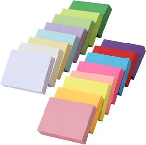 SOSINYA 32 Notas autoadhesivas,50x38mm Bloc de notas adhesivas. Bloc notas. Bloc de notas pequeño de 16 colores. 100 Sticky notes por bloc, 3200 Papelitos adhesivos en total. Hojas adhesivas.