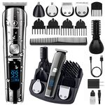 Ceenwes Beard Trimmer Hair Clippers Professional Mens Grooming Kit Cordless Waterproof Nose Trimmer Body Gifts for Men