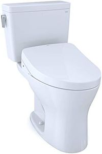 TOTO MW7463056CUMFGA#01 Drake 1G WASHLET+ Two-Piece Elongated Dual Flush 1.0 and 0.8 GPF Universal Height DYNAMAX TORNADO FLUSH Toilet with Auto Flush S550e Bidet Seat, Cotton White