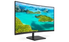 Philips 271E1SCA - 27 Inch FHD Curved Monitor, 75Hz, 4ms, VA, AMD FreeSync, Speakers, FlickerFree (1920 x 1080, 250 cd/m², VGA/HDMI)
