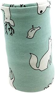 CALANDIS USB Baby's Feeding Bottle Warmer Bag Heating Pouch Infant Milk Heater Sleeve Fox and Deer with Green Background | Cotton and Polyurethane Fabric | 1 Piece Bottle Pouch1 Piece USB Heating Pad