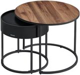 VASAGLE Coffee Tables, Set of 2 Rou