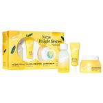 Saturday Skin 3-Piece Skin Care Set Yuzu Vitamin C Sleep Mask Yuzu Vitamin C Bright Toner and Eye Cream Overnight Facial Masks Korean Beauty Best Vitamin C Skincare trio