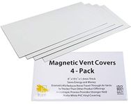 Magnetic Vent Cover –8" x 15.5" Extra Thick Wall/Floor/Ceiling Vent Covers (4-Pack) That Will Reduce Sound, Very Flexible, and Will Stick to Your Vents – Made from Premium Magnets by Kelbert