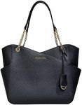 Michael Kors Jet Set Travel Large Top Zip Chain Tote Black Saffiano Leather�35F1GTVT3L-001
