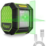 Laser Level 30M, Huepar Laser Level Self-Leveling Green Line Laser USB Rechargeable Cross Line Laser Level for Picture Hanging, Floor Tiles, House Decoration, Battery Included, 1.3M Drop Protection