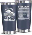 NewEleven Christmas Gifts For Grandpa - Grandpa Birthday Gifts From Granddaughter, Grandson - Unique Birthday Present Ideas For Grandfather, New Grandpa, Promoted To Grandpa - 20 Oz Tumbler Navy