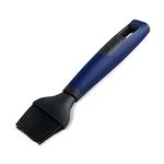 Tasty Everyday Cooking Brush with Silicone Bristles, Basting Brush for Baking, Cooking & Roasting, Dishwasher Safe, Baking Accessory & Kitchen Utensil, 24x4.7x2.5cm, Colour: Dark Blue and Grey