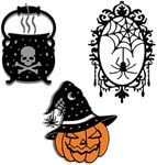 3PCS Halloween Dies for Card Making DIY Scrapbooking Halloween Pot Spider Web Skull Pumpkin Metal Cutting Dies for Paper Crafting Handmade Crafts Scrapbooking Supplies Metal Die Cuts Arts Crafts