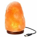 Himalayan Salt Lamp 8 Colors Changing,100% Authentic Natural Crystal Salt Rock Lamp, Hand Natural Salt Crystal Lamp, USB Small Salt Lamp Night Light for Home Decor and Gift.