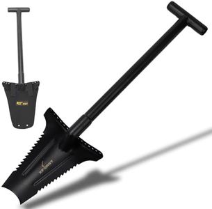 Xforst X-SZ1 Powder Coated Carbon Steel Shovel - 70cm 1.36kg Trapezoidal Blade Sharp Edge Ideal for Gardening, Root Removal, Metal Detector/Reinforced Step Edge