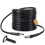 20M/65FT High Pressure Washer Replacement Hose,Compatible with Bosch AQT Series Domestic Pressure Washers Bosch Aquatak,Hose Drain Cleaning kit with Click-Type Plug Quick Connector SDS Fittings