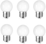 LED Night Light Bulb G14 G45 Light Bulbs 1 Watt Low Wattage Globe Small Light Bulbs 10W Equivalent E27 Medium Screw Base Bathroom Vanity Porch Outdoor String Light Bulbs (Warm White 1W)