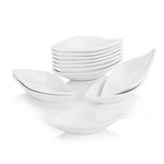 MALACASA Ramekins Set of 12, 35ML Porcelain Dipping Bowls Small Creme Brulee Ramekins Soufflé Dishes Baking Dish Sauce Dishes, Oven Safe, Ivory White