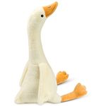 Vsusi 15.7" Swan Stuffed Animal, Soft Smooth Goose Plush Stuff Toy Gifts For Child Boys Girls (White)