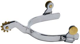 Weaver Leather Women's Roping Spur with Plain Band, 1.75,Silver