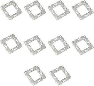 RASMACOR | Pack 10 unidades Schneider Electric NU7002 New Unica | Bastidor Metálico Universal Zamak de Empotrar | 2 Módulos | Bastidor para mecanismos NEW UNICA