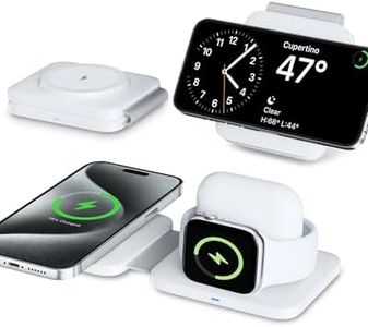 Cargador Inalambrico para Serie iPhone 16/15/14/13/12, Cargador para Apple Watch 10/9/8/ultra/7/6/5/4/3/2, Apple Watch Charging Station, Cargador Magsafe para Airpods 1/2/3/4/Pro/Pro2