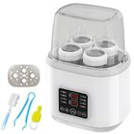 Baby Bottle Warmer, 8-in-1 Steriliser for Baby Bottles, Quick Bottle Warmer, Milk Bottle Warmer for Babies, Fast Baby Food Warmer & Defrosting, BPA-Free Baby Food Heater with LCD Display