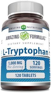 Amazing Formulas L-Tryptophan - 1000 Mg, 120 Tablets - Encourages Positive Mood & Restful Sleep - Supports Immune Function - Helps to Improve Circulation & Reduce Stress.