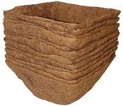 BestNest Bulk Buy of 12 Panacea 84168 Fitted Square Coco Liners, 14" L Each