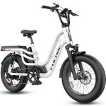 Fucare 1200W Electric Bike for Adults 52KM/H 48V 20Ah Battery 120KM Commute EBike, Full Suspension 20"×4.0" Fat Tire Ebikes for Adults, 400 lb Capacity, Hydraulic Brakes, UL Certified