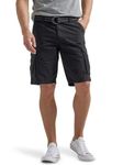 Lee Men's Dungarees New Belted Wyoming Cargo Short, Black, 38