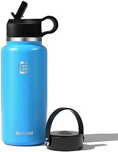 Berusd 1L Insulated Water Bottle, Leak Proof Water Bottle, Vacuum Insulated Stainless Steel Sports Water Bottle, Double Walled, Travel Cup Thermo Mug Drink Flasks,Pacific