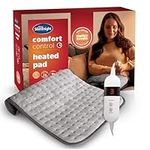 Silentnight Comfort Control Electric Heat Pad - Heat Pad for Back Neck Shoulder Period Pain Relief Supersoft Fleece Heating Heated Pad with 3 Adjustable Heat Settings and Fast Heat Up - 40 x 60cm