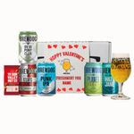 Personalised Brewdog Hoppy Valentine's Craft Beer Gift Set – IPA, Pale Ale & Lager (5 x 330ml) - beer gifts for men, valentines hampers for him, gift hampers for men, alcohol gifts for men