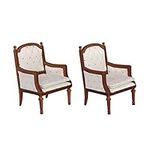 Wooden Dollhouse Armchairs, Set of 