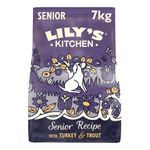 Lily’s Kitchen Made with natural Ingredients Senior Dry Dog Food Turkey & Trout Complete Nutrition 7kg Bag