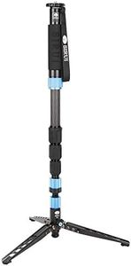 Sirui 6952060001753 P-424SR Carbon Fiber Photo/Video Monopod, Extends to 75", Supports 26.5 lb, Gray