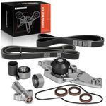 A-Premium Timing Belt Kit & Water Pump for TCKWP329 - SOHC 6Cyl 3.5 3.7 3.2 3.0L - fits Honda, Acura & Saturn Cars 13-18 - Accord, Odyssey, Pilot, Crosstour, Ridgeline, RDX, MDX, RL, TL, TSX, ZDX, Vue