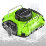 【2025 Upgraded】 Cordless Robotic Pool Vacuum Pool Cleaner Automatic Pool Cleaning Robot 25° Climbing, 120Mins Running Time, Self-Parking, Powerful Suction Pool Cleaner Vacuum Irregular Swimming Pools