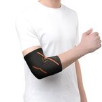 Tynor Elbow Support Air, Black & Orange, Medium, 1 Unit
