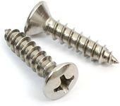 #8 x 5/8" Stainless Steel (100pc) Oval Head Wood Screws 18-8 (304) Stainless Choose Size & Type by Bolt Dropper
