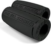 (Charcoal) - Alpha Grips 2.0 - Extreme Arm Blaster - Best Dumbbell and Barbell Thick Bar Adapter