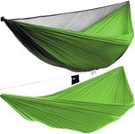 onewind Single Camping Hammock with Mosquito Net Ridge Line, Tree Straps, Bugnet, and Overhead Organizer