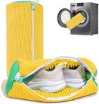Leawall Shoe Washing Machine Bag for Washer & Dryer Reusable Laundry Bag with Durable Zipper for Sneakers, Delicates & All Shoe Sizes - 360° Deep shoe cleaning bag for All Shoe Size