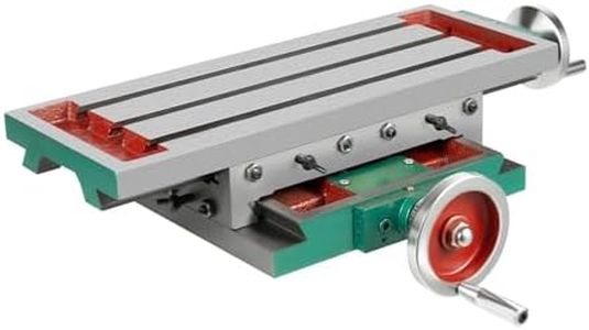 KinHall Fresatrice micro fresa, stabile struttura in acciaio e superficie di lavoro in alluminio, altezza mandrino regolabile 450 x 170 mm, tavolo per fresa