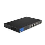 Linksys 24-Port Managed Gigabit PoE+ Switch with 4 10G SFP+ Uplinks 410W