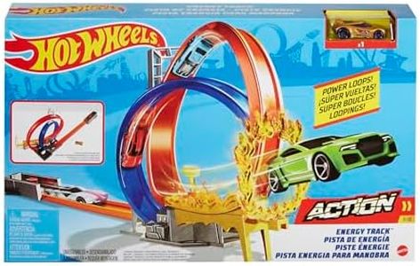 Hot Wheels Energy Track Set with 1 Diecast Car- Multi