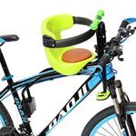 20KG Child Kids Bike Seat Front Mounting Bicycle, Mount Bike Child Seats Safety Seat for Bikes, Baby Bike Seat with Handrail and Foot Pedals, Mountain Bike Seat Kid Protect Chair for Toddler Kids