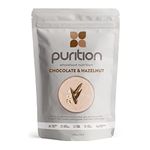 Purition Chocolate & Hazelnut Large Bag | Premium High Protein Powder for Keto Shakes and Smoothies with Only Natural Ingredients for Weight Management | 1 x 12 Meal Bag